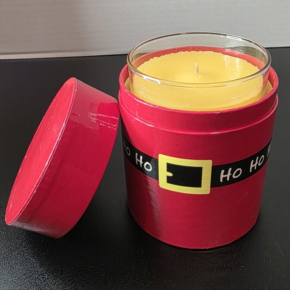 Yankee Candle 10oz Christmas Cookie Pillar Candle With Santa Gift Box
